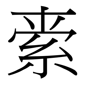 生僻字 U+F06B3 部件：索丷